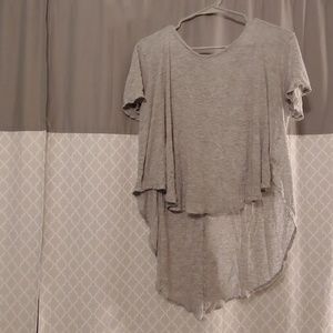 Cute grey high low shirt
